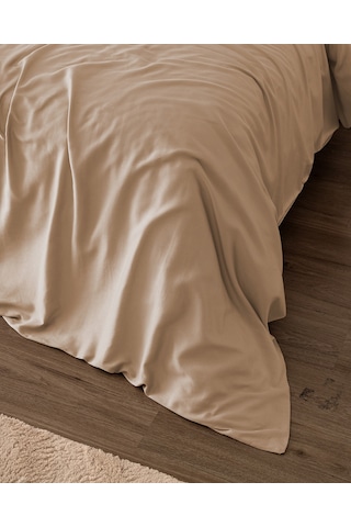 Madame Coco Ciel Çift Kişilik %100 Pamuk Saten Nevresim - Bej 8684427182505 Ekru