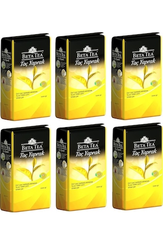 Beta Tea Taç Yaprak Siyah Dökme Çay 6 x 1 KG