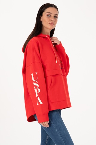 U.s. Polo Assn. Kadın Kırmızı Sweatshirt 50309055-vr030 Kırmızı