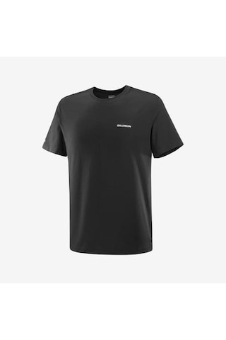 Salomon Logo Tee M Deep Black// Erk T-shırt Lc2526200 Siyah