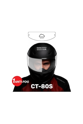 Caretech Buğu Önleyici Ct-80s Motosiklet Kask Vizörü Anti Fog Buğ