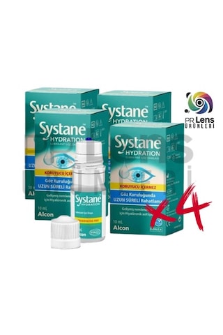 Alcon Systane Hydration Lubrikant Göz Damlası 10 Ml - 4 Adet