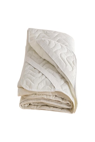 Derbey Kapitoneli Sıvı Geçirmez Alez 220x200 Cm Çift Kişilik Köşe Lastikli Beyaz