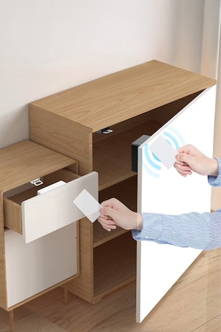 Rfıd Kartlı Görünmez Dolap Kilidi - Mobilya Ve Ofis İçin Gizli Güvenlik Kilidi Akıllı Elektronik Kol