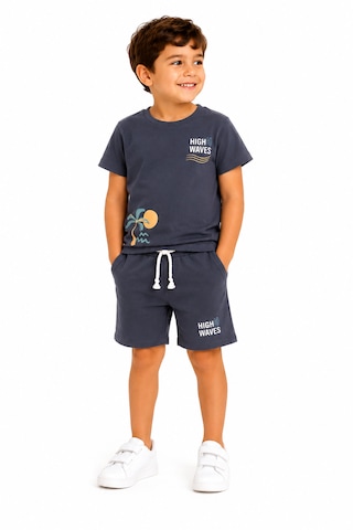 Tucankids Erkek Çocuk %100 Pamuklu İkili Takım Lacivert Füme