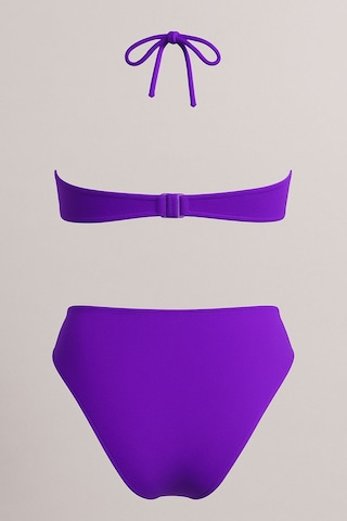 Deep Beach Straplez - Twist Bikini Takım Siyah
