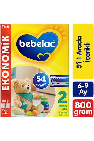 Bebelac 2 Devam Sütü 6-9 Ay 800 G