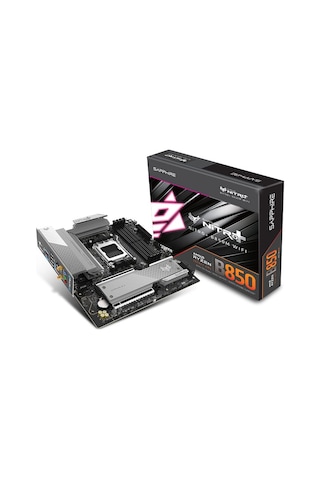 Sapphıre Nıtro+ B850m Wıfı Amd B850 Soket Am5 Ddr5 8000+mt/s Oc Wifi 6 Matx Anakart-52123-01-40g