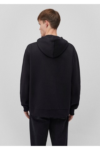 Mavi Baskılı Kapüşonlu Siyah Sweatshirt 0610960-900
