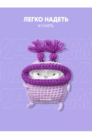 Yamcase Airpods Uyumlu Pro, Pro 2 İçin Peluş Kılıf, Kulaklık Kılıfı 143639917 Violet