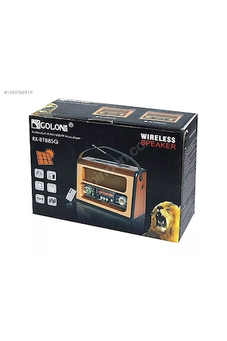 Golon Rx-bt88sq Bluetooth Usb Nostaljik Şarjlı Radyo Güneş Enerjili - Sencan Sound