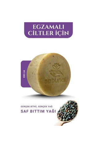 Sabunal Bıttım Sabunu 5 Adet - Cilt Sorunlarına Yönelik - Yoğun Doğal Saç ve Cİlt Bakım Sabunu