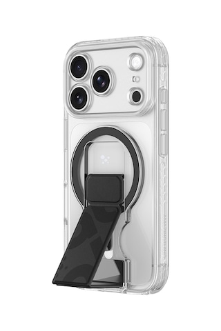 Apple iPhone Uyumlu 18 Pro Kılıf M-safeli Standlı Amazingthing Titan Pro Grip Stand Serisi Kapak Siyah