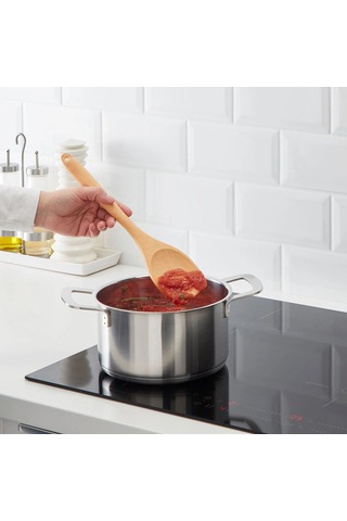Ikea Rört Açılı Ahşap Pişirme Kaşığı 31 Cm Kahverengi