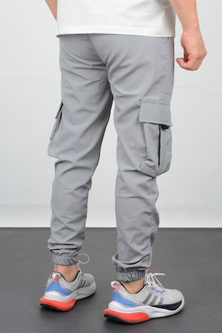 Edwoxmen Erkek Slim Fit Cepli Beli Ve Paçası Lastikli İnce Spor Pantolon Gri Edw071-gri Gri