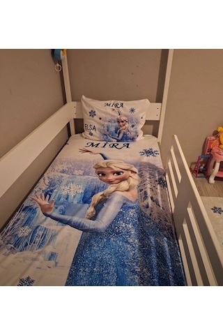Elsa Dijital Baskı Tek Kişilik Nevresim Takımı