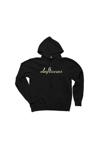Deftones B-Sides Siyah Fermuarlı Kapşonlu Sweatshirt Siyah