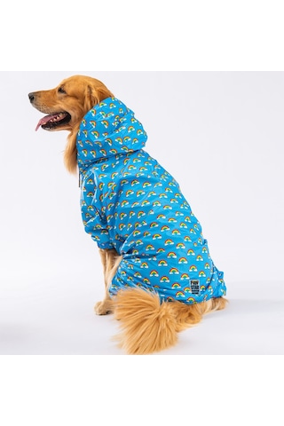 Pawstar İrides Fileli Orta ve Büyük Irk Köpek Tulum Yağmurluğu