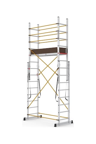 Çağsan PL003 2x8 Basamaklı Polysafe Çok Amaçlı İskele Merdiven