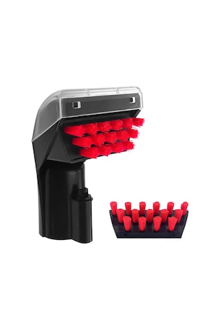 Tenfowee Ev Temizliği Fırçaları Seti: Koltuk, Halı, Araba Koltuğu İçin Dayanıklı Abs-nilon 2'li Temizleme Aksesuarı Kırmızı