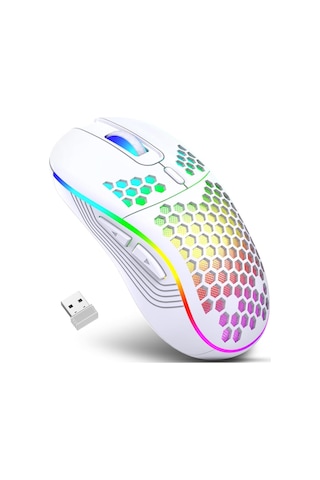 Jms 2.4 G Rgb Petek Tasarım Kablosuz Oyuncu Mouse
