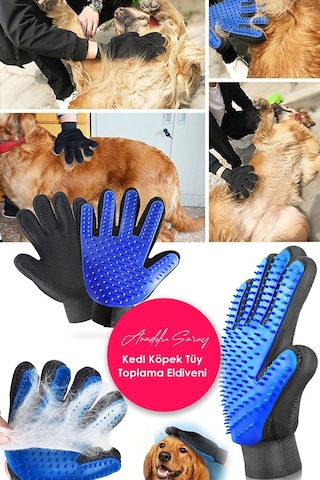 Kedi Köpek Tüy Toplayıcı Eldiven - Yıkama Tarağı