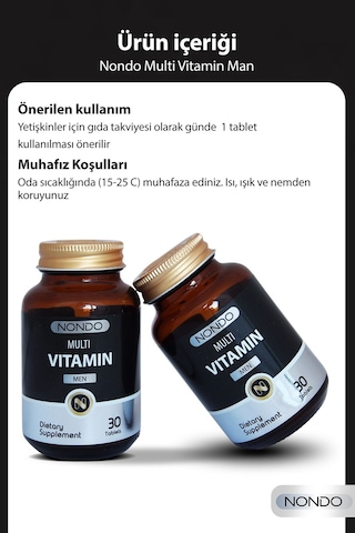 Nondo Vitamins Multivitamin Men 30 Tablet