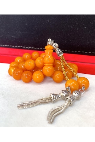 Tesbihci Sarı Küre Model Orijinal Katalin Tesbih