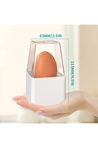 Honeybeeshop Beyaz Pancerka Hizli Tek Yumurta Pisirici Mini Elektrikli Kazan Otomatik Kapama Enerji Tasarruflu