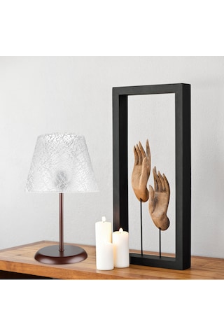 Sarah Abajur Kahve Ayak / Beyaz File Şapka Diğer