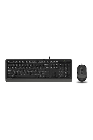 A4 Tech F1010 Q Usb Gri Mm Kablolu Klavye Mouse Set Diğer