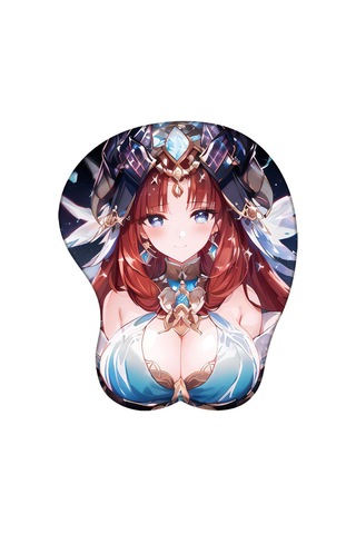 Genshin Darbe 3d Silikon Mousepad Raiden Shogun Yae Miko Kokomi Bilek Desteği Mouse Pad Anime Oyunu Seksi Bilek Dinlenme Fare Mat Kırmızı