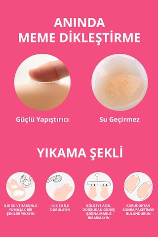 Cottonhill Ten Silikon Göğüs Ucu Kaldırıcı, Kapatıcı Ve Göğüs Dikleştirici Ten