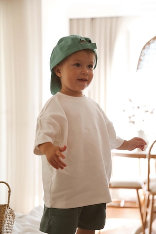 Oh La La Koala Beyaz Bisiklet Yaka Oversize T-shirt Bebek - Çocuk beyaz