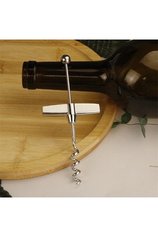 Moly Dıy Boncuklu Mantar Şişe Açacağı Kırmızı Şarap Aksesuarı Paslanmaz Çelik Diğer