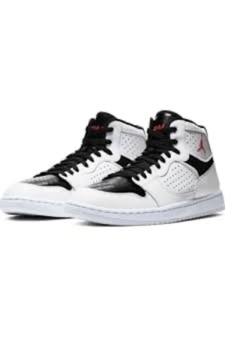 Nike Jordan Access Basketbol Ayakkabısı Beyaz Siyah