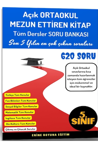 Açık Ortaokul Mezun Ettiren Kitap Seti 4 Spiralli Kitap
