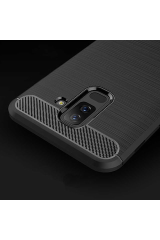 Galaxy J8 Kılıf Zore Room Silikon Kapak Gri