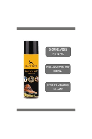 Black Deer Su ve Kir İtici Ayakkabı Bakım Spreyi Ayakkabı Koruyucu Sprey 250 ML Çok Renkli