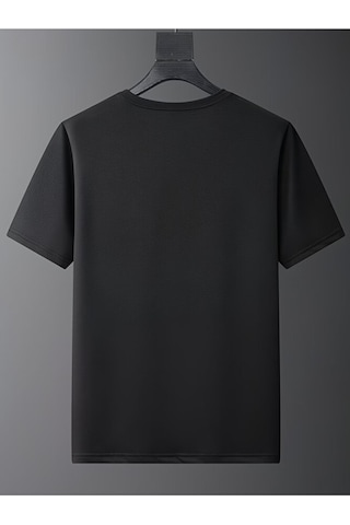 Nevermind Sevgili Kombini Tişört 2 Li Set Unisex Minimal Yüz Baskılı Çift T Siyah