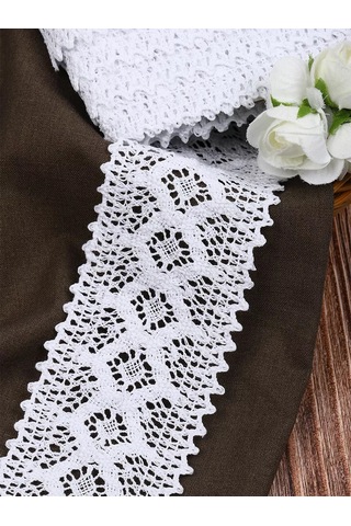 Kruzhevo Nakış Ve El İşi İçin Örgü Boncuk Şerit 75 Mm 10 M 160251870