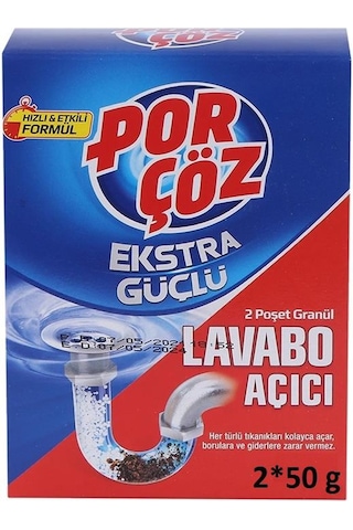 Porçöz Lavabo Açıcı 2 x 50 G
