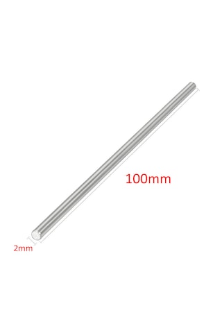 2mm X 100mm Metal Mil Çelik Çubuk Aks Oyuncak Rc Araba Robot Mod