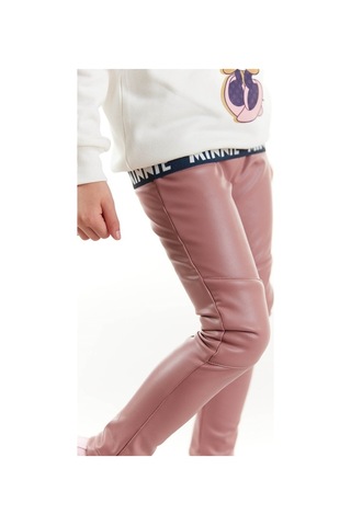 Minnie Mouse Supermino Minnie Lisanslı Kız Çocuk Kapüşonlu Sweatshirt Ve Deri Tayt 2'Li (552858168)