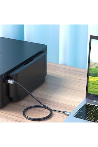 Veggieg Type-c To Usb-b Yazıcı Kablosu 1.5 Metre
