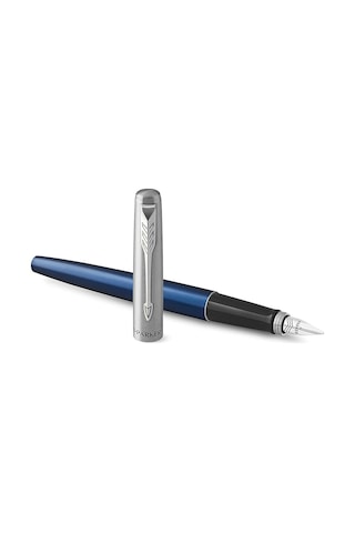 Parker Jotter Mavi Krom Tasarımlı Dolma Kalem, Orta Kalınlıkta Uç, Mavi Mürekkep Genel