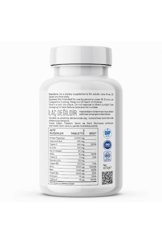 Biomet Wecollagen 45 Tablet Tip-2 Type-2 Kolajen Balık Kolajeni