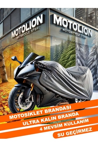 Yamaha X-max 250 Iron Max Abs Gri Kilit Uyumlu Motor Brandası Ultra Kalın Su Geçirmez