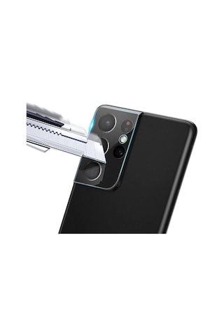 Samsung Uyumlu Galaxy S21 Ultra Kamera Lens Koruyucu 3D Cam