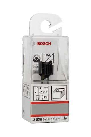 Bosch Standard Seri Ahşap İçin Çift Oluklu, Sert Metal Menteşeli Açma Frezesi 8*12,7*50,8 mm-2608628399